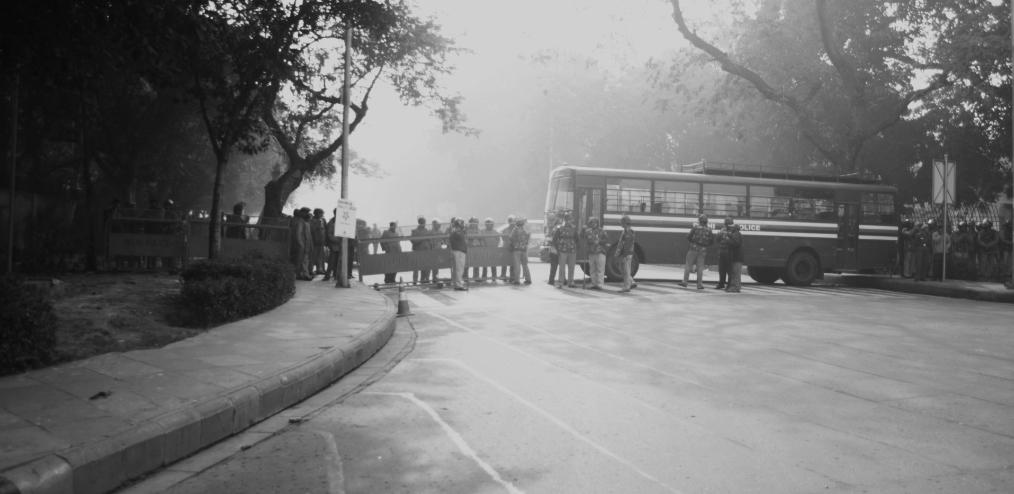 Police barricades